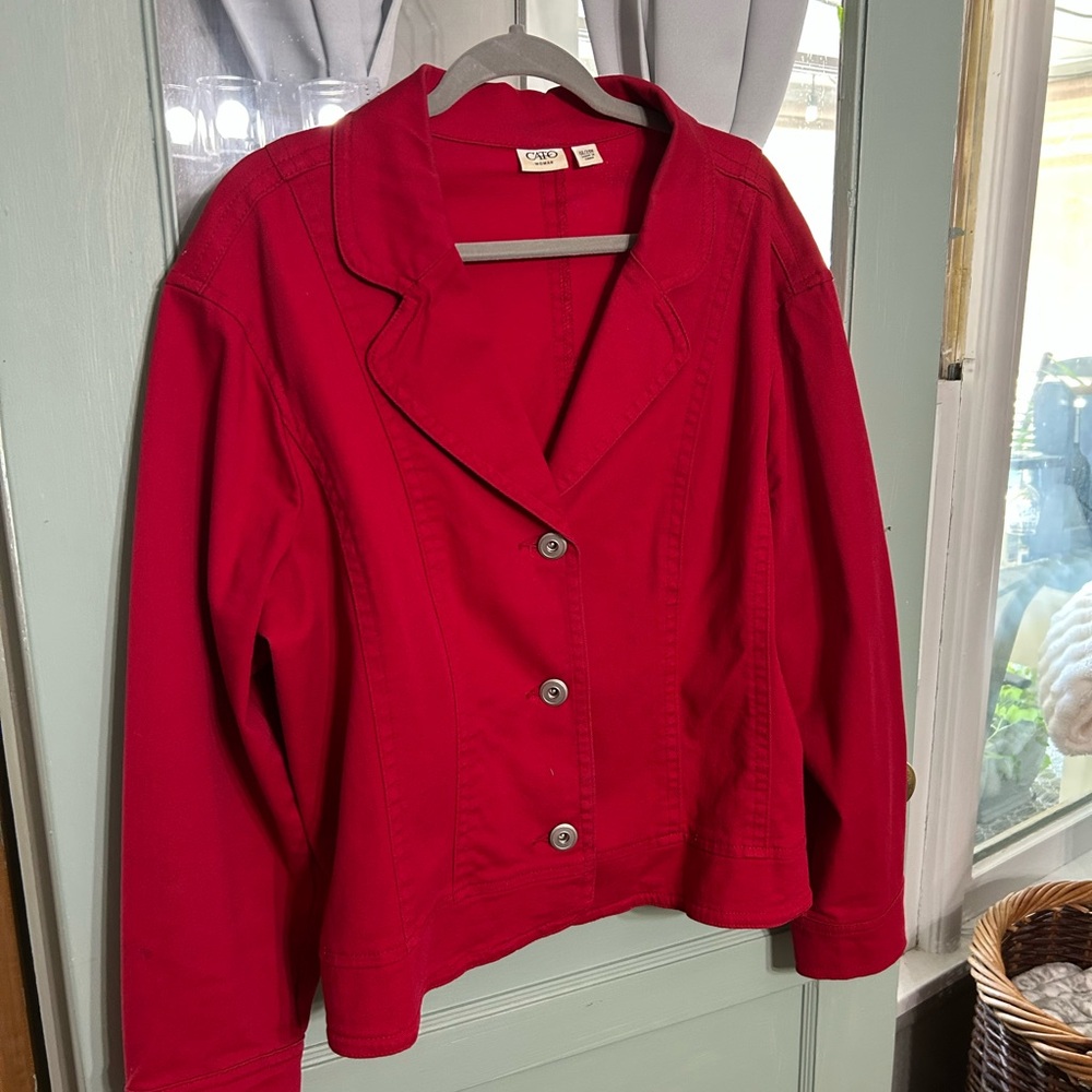 Cato Vibrant Red Blazer Jacket